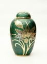 Green Floral Urn